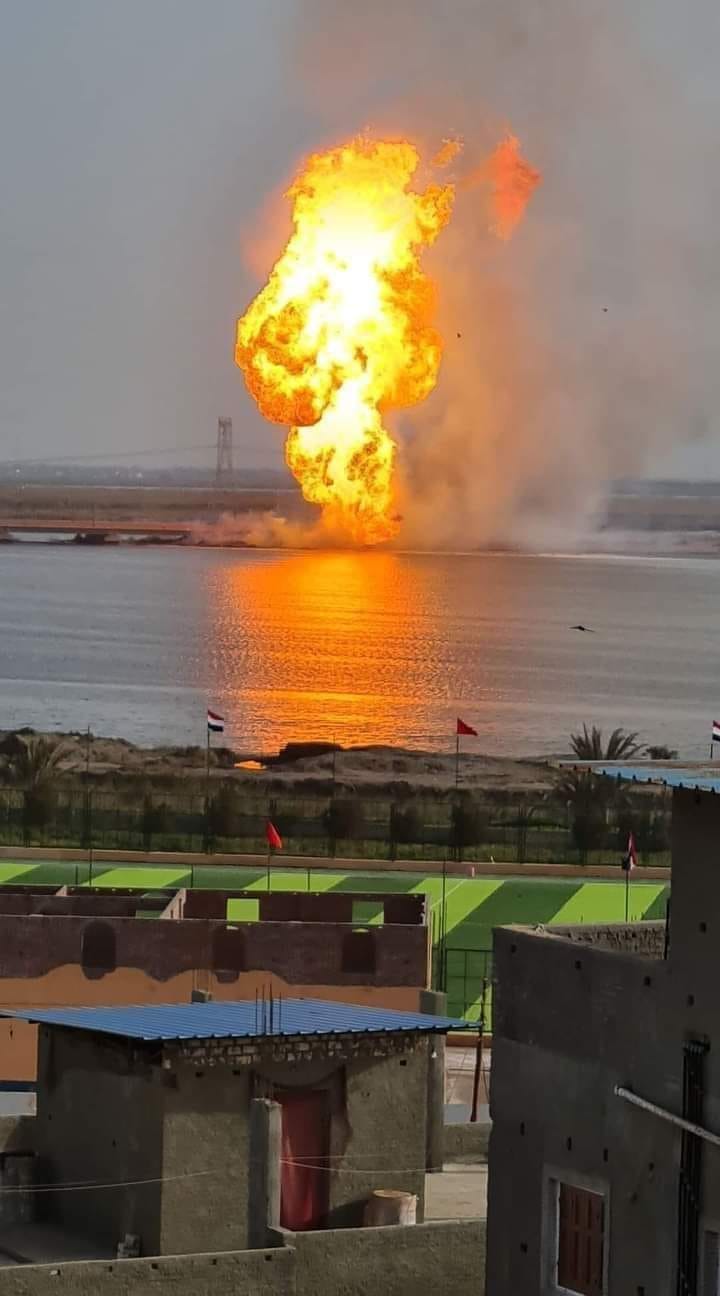 عاجل: انفجار خط الغاز الموازي للطريق الدولي الساحلي في البحيرة