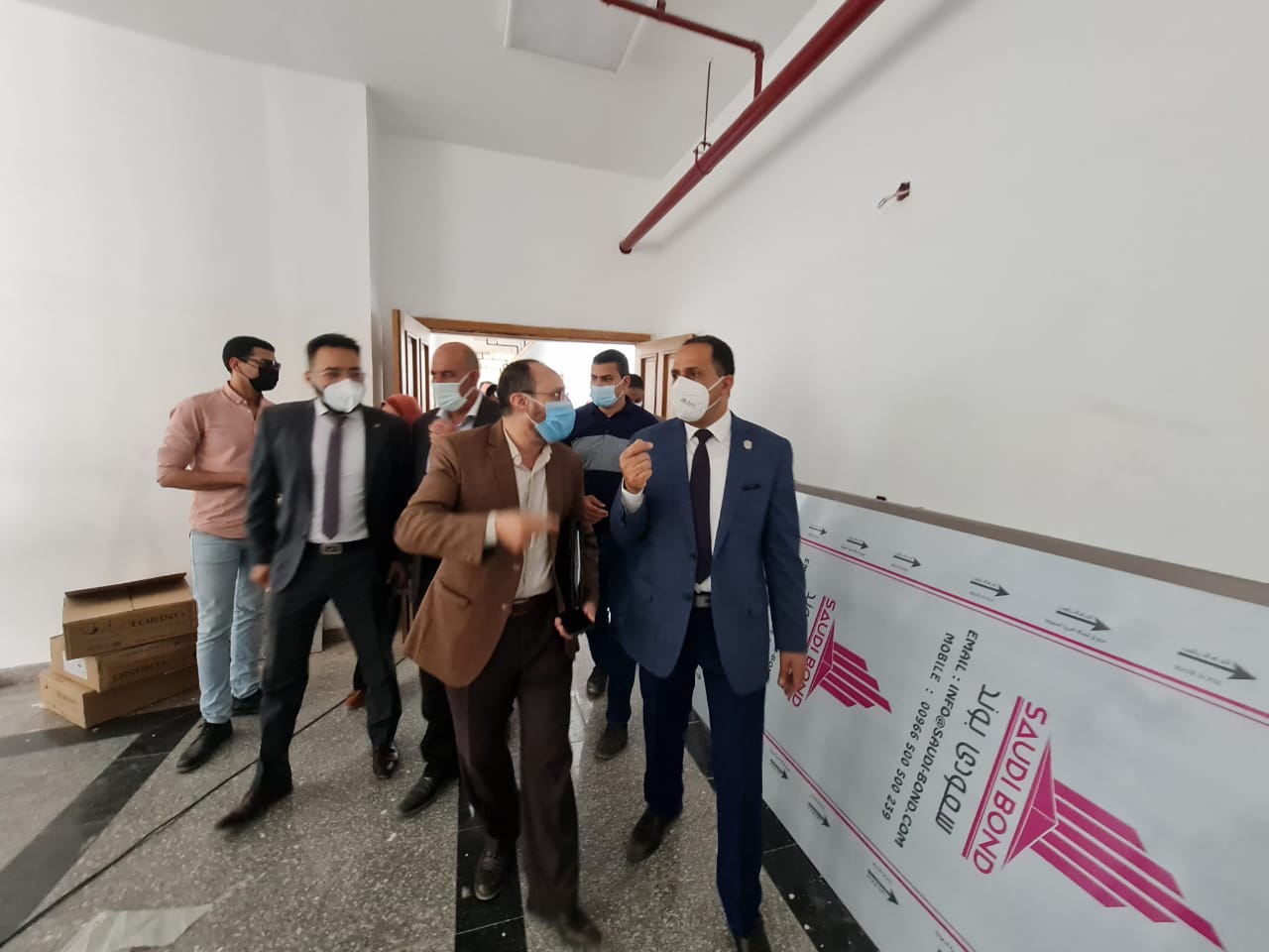 متابعة التشطيبات النهائية لكلية الهندسة