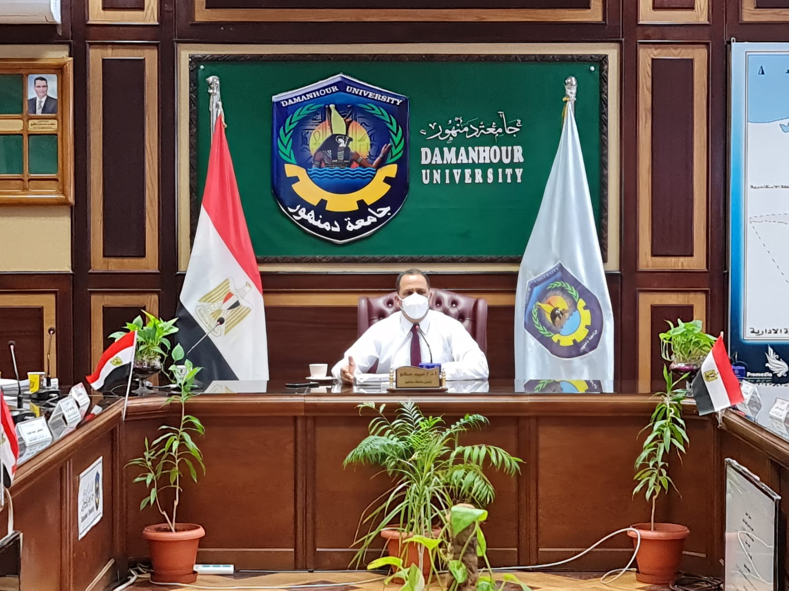 رئيس جامعة دمنهور: وضع خطة بكل كلية لإدارة الأزمات والكوارث