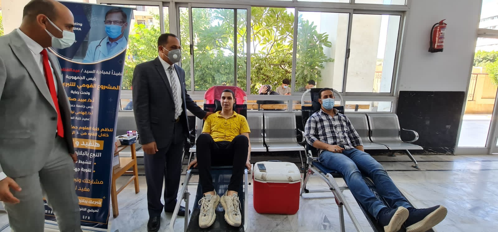 جامعة دمنهور تطلق حملة التبرع ببلازما الدم