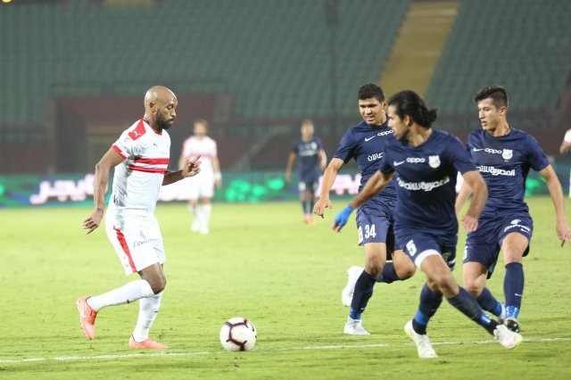 وصول الزمالك استاد بتروسبورت