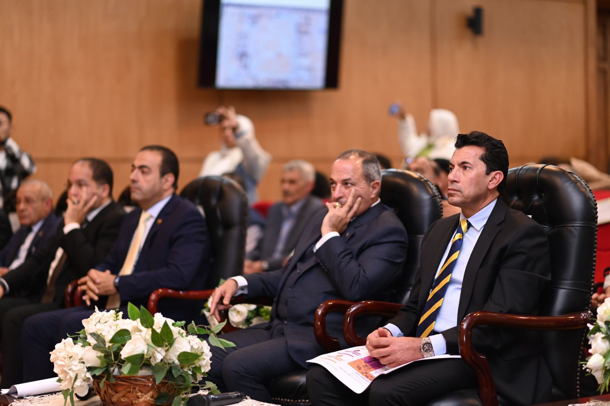 وزير الشباب والرياضة ومحافظ بورسعيد
